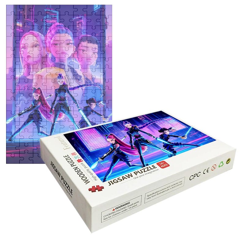 Demon Hunter Girls Puzzle 1000 Pieces 1000-Piece Wooden Toy for Adults and Children